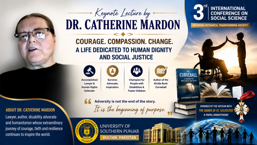 Dr. Catherine Mardon’s Inspiring Keynote at the 3rd International Conference on Social Sciences at the University of Southern Punjab