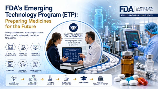 Fda’s Emerging Technology Program (Etp): Preparing Medicines For The Future