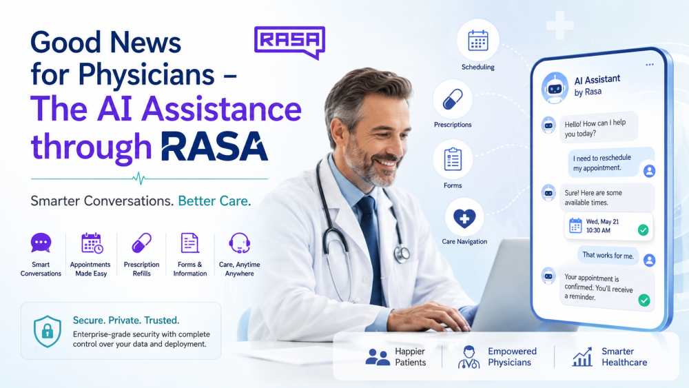 Good News for Physicians – AI Assistance through RASA