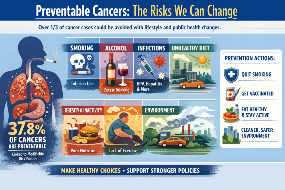 More Than One-Third of Cancers Are Preventable - New Evidence Shows Preventive Measures Could Save Millions