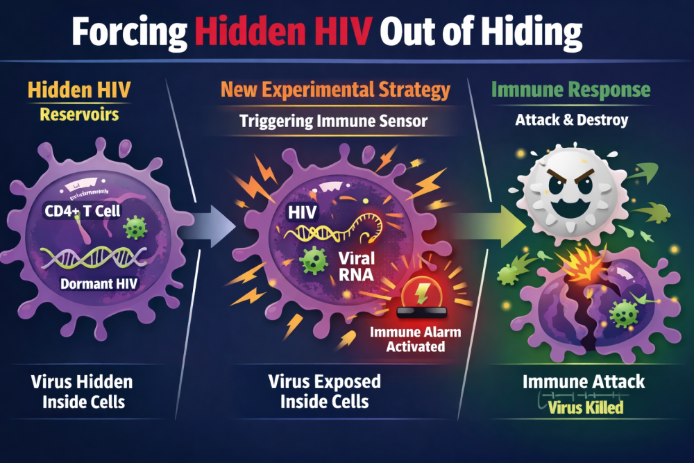 New Research Finding Will Lead to a Potential Cure through Destroying HIV Where It Hides in the Body