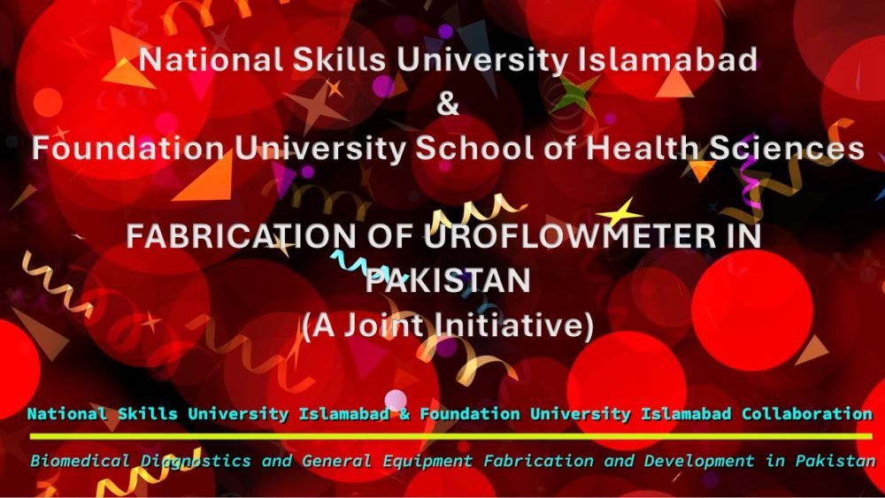 NSU and FUI Vital Collaboration on Self-Reliance in Medical Technology - First Indigenous Product Uroflowmeter