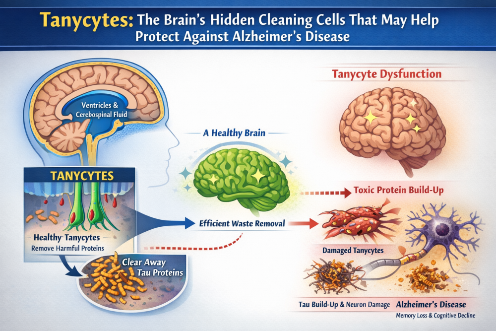 Tanycytes and Alzheimer’s: How These Brain Cells May Help Clear Toxic Proteins